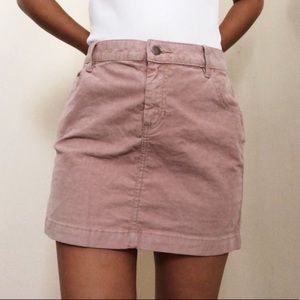 BDG urban outfitter pink corduroy mini skirt